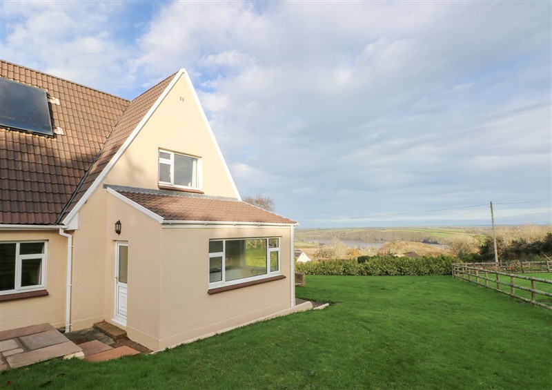 This is the garden at Cherry Trees, Llangwm