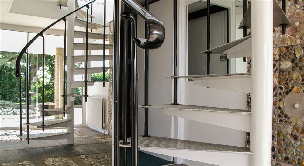 The entrance hall stairs at Chert in Ventnor, Isle Of Wight
