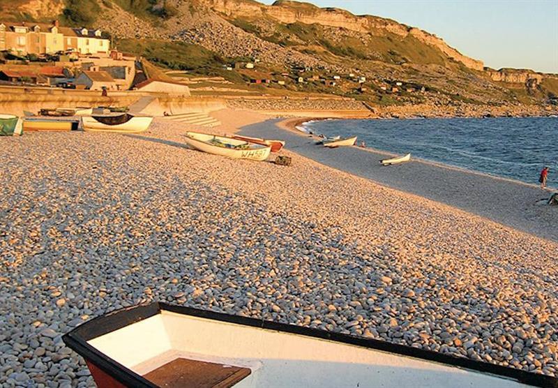 Chesil Beach at Chesil Vista Holiday Park in Weymouth, Dorset
