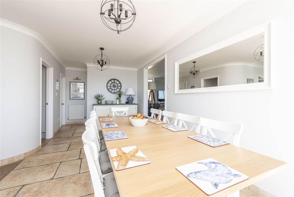 Dining room leading off the kitchen at Chesil Watch, Abbotsbury