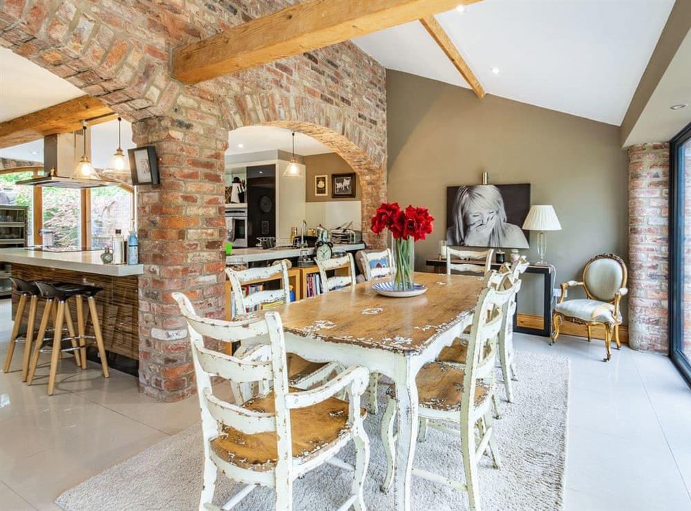 Dining Area at Chestnut Barn in Wold Newton, near Filey, North Humberside