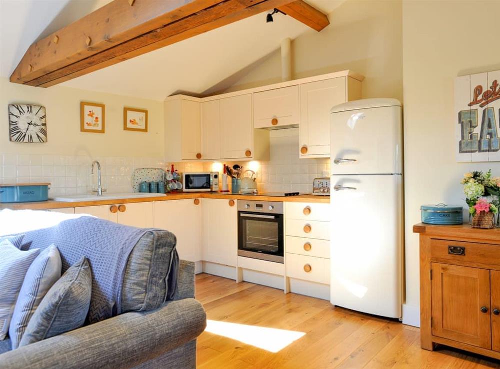 Open plan living space at Chestnut Cottage in Brook, near Brighstone, Isle of Wight