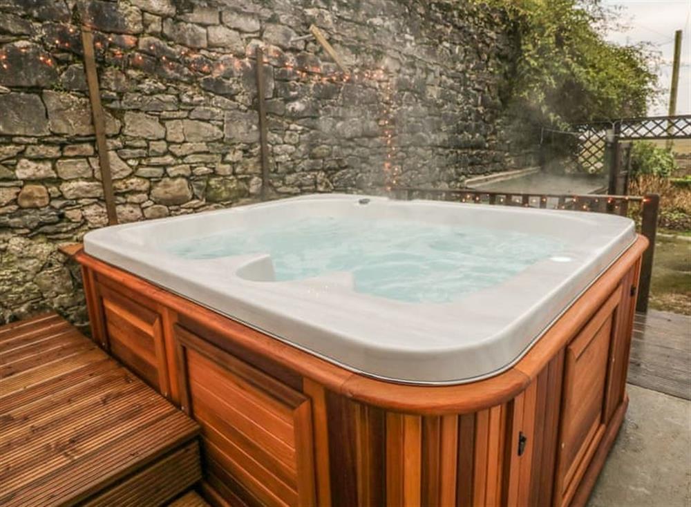 Hot tub at Chestnut Cottage in Grange-over-Sands, Cumbria