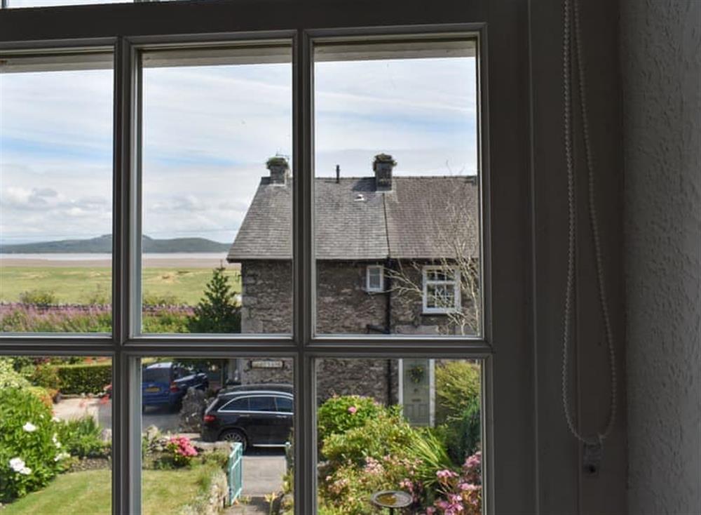 View from the bedroom at Chestnut Cottage in Grange-over-Sands, Cumbria