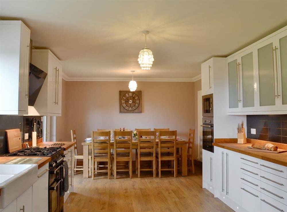 Wonderful kitchen/ dining room at Chestnut Lodge in Portpatrick, Wigtownshire