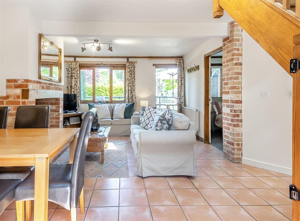 Open plan living space at Chestnut Tree Barn in Halesworth, Suffolk