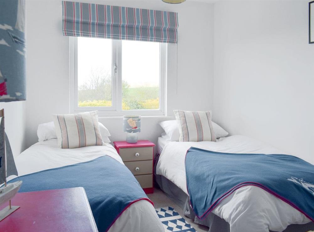 Twin bedroom at Cheviot View in Berwick-upon-Tweed, Northumberland