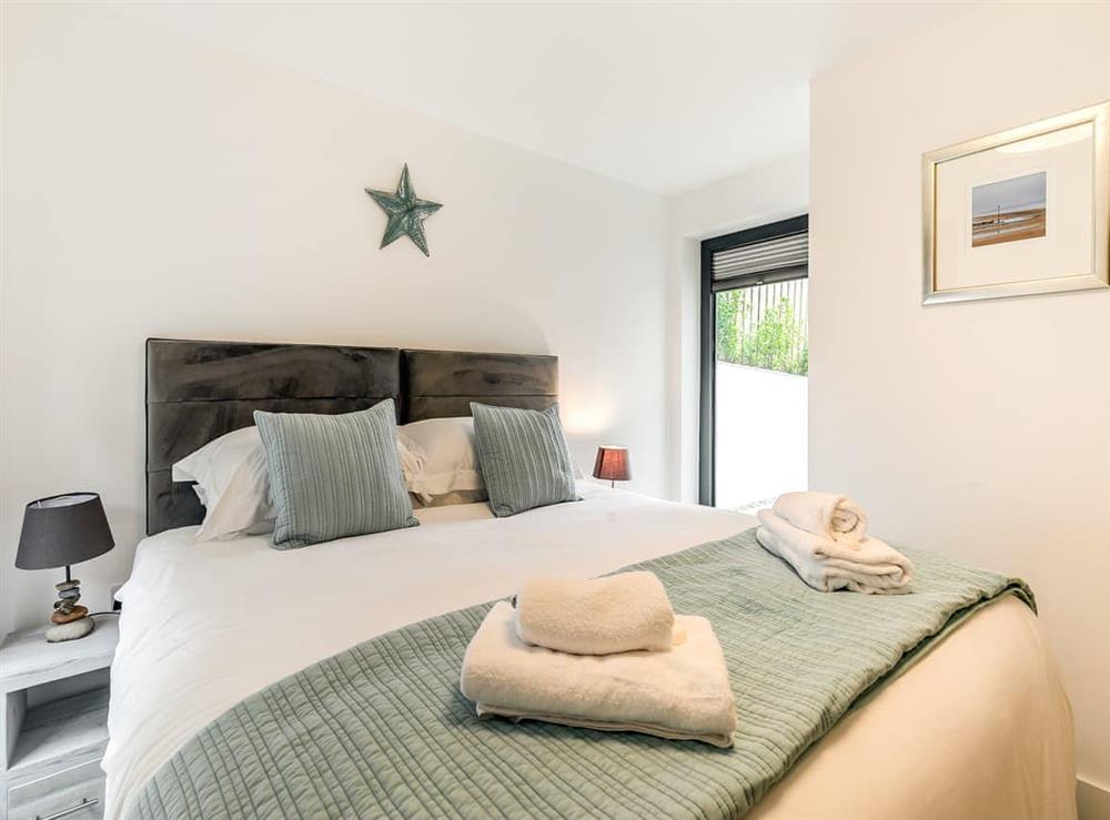 Double bedroom at Chi An Mor in Carlyon Bay, near Saint Austell, Cornwall