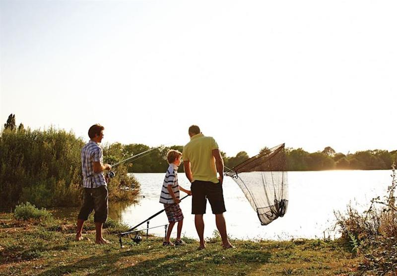 Fishing at Chichester Lakeside Holiday Park in Chichester, Sussex