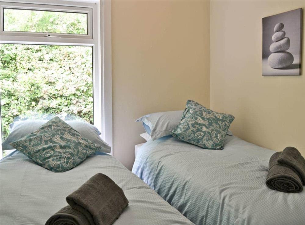 Twin bedroom at Chine Bluff in Shanklin, Isle of Wight