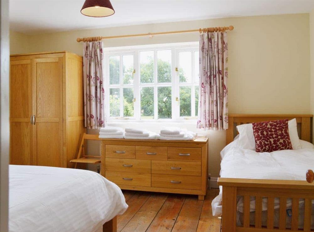 Twin bedroom at Chittering Farm in Stretham, Ely, Cambridgeshire., Great Britain