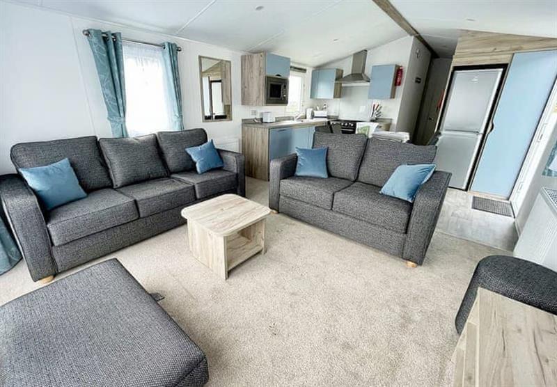 Living area in the Chapel Porth 3 at Chiverton Holiday Park in Blackwater, St Agnes