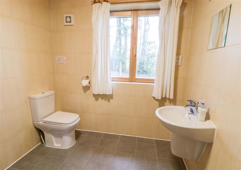 This is the bathroom at Chloes Lodge, Cropton near Middleton