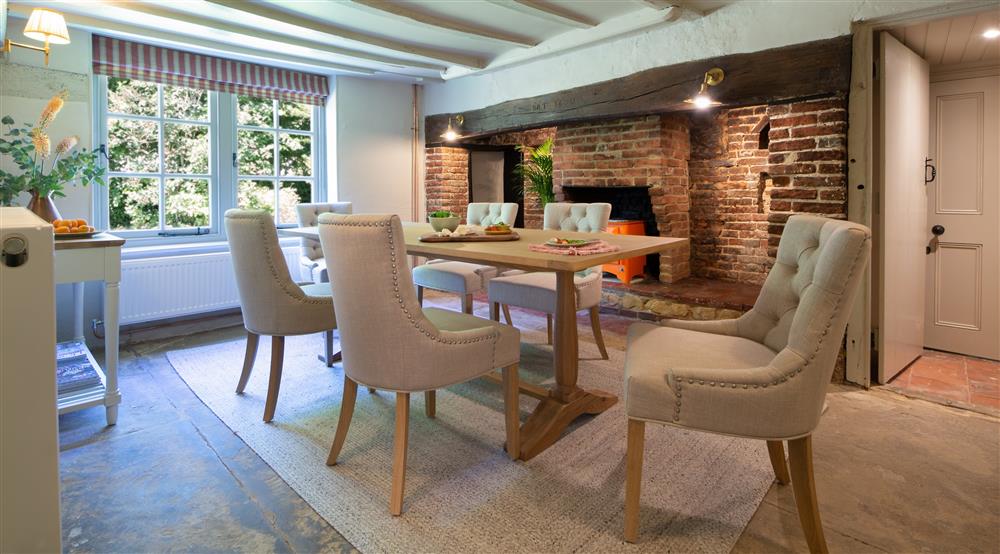 The dining room at Chodds Farmhouse in Haywards Heath, West Sussex