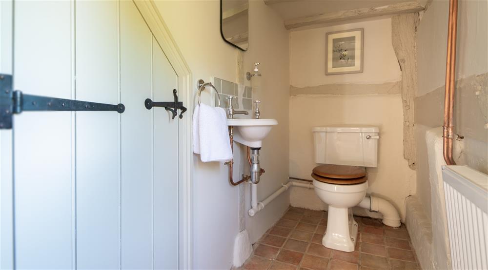 The WC on the ground floor at Chodds Farmhouse in Haywards Heath, West Sussex
