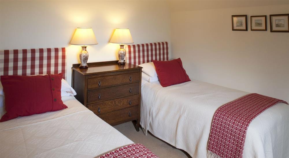 A twin bedroom at Choristers' House in Nr Ripon, North Yorkshire