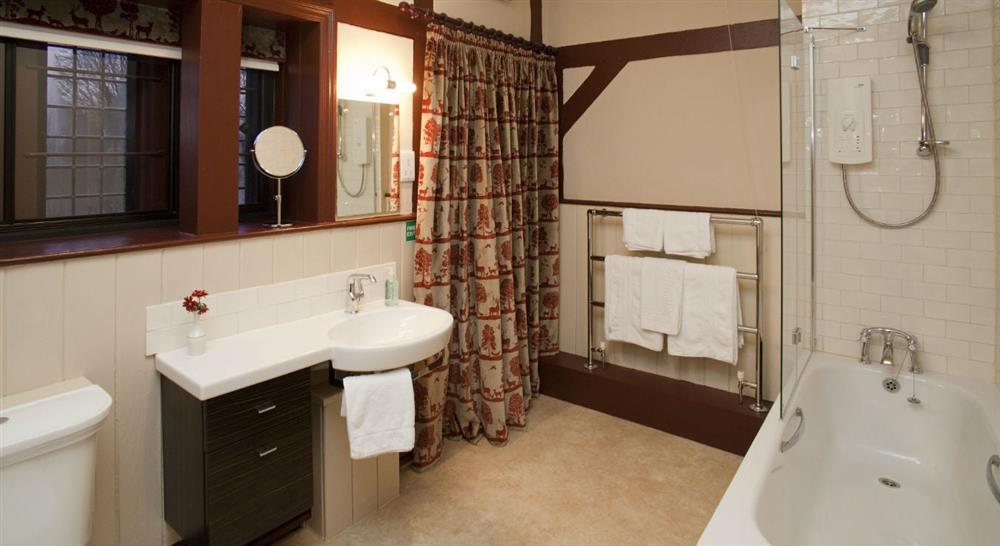 An en-suite bathroom at Choristers' House in Nr Ripon, North Yorkshire