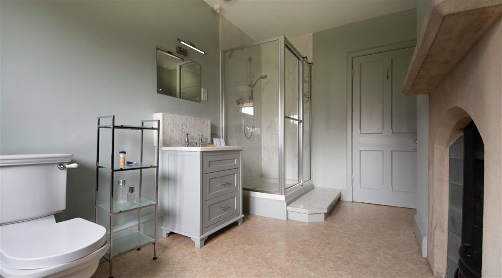 The first floor shower room at Choristers' House in Nr Ripon, North Yorkshire