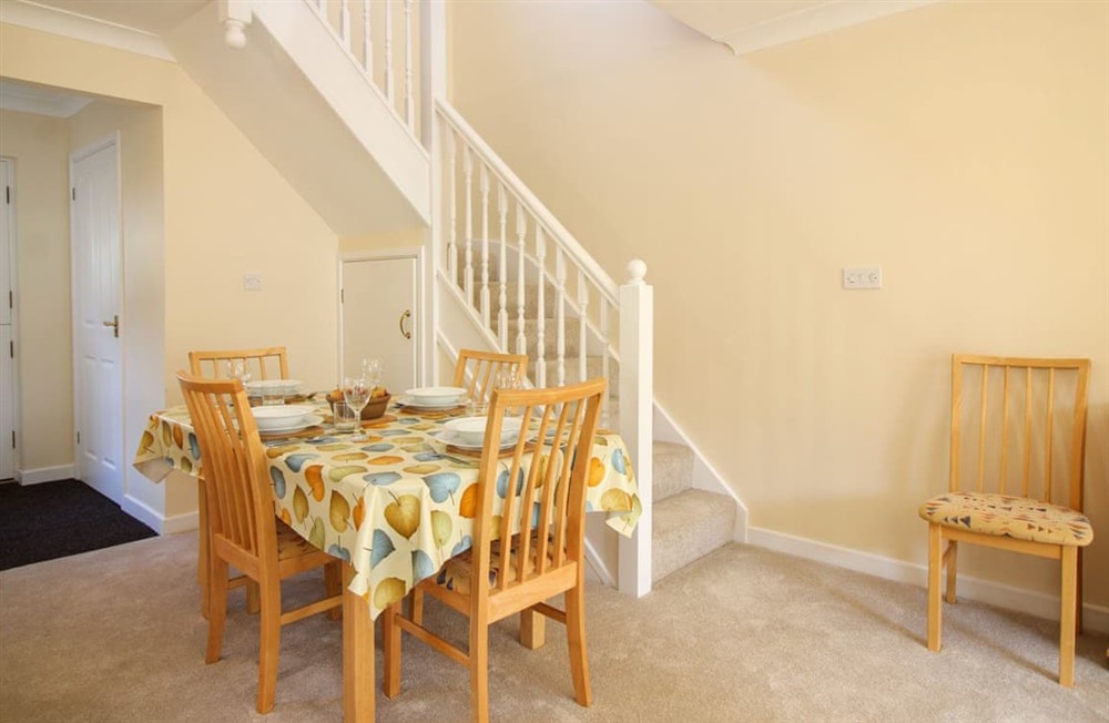 Dining Area at Chough Cottage in Falmouth, Cornwall