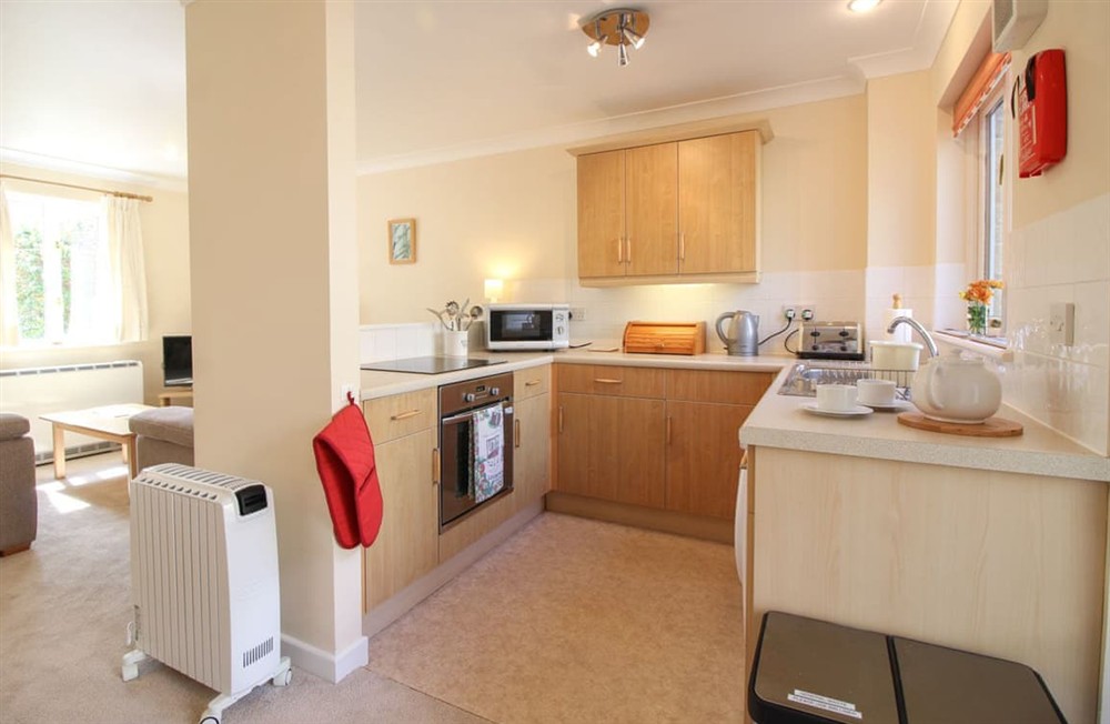 Kitchen area at Chough Cottage in Falmouth, Cornwall