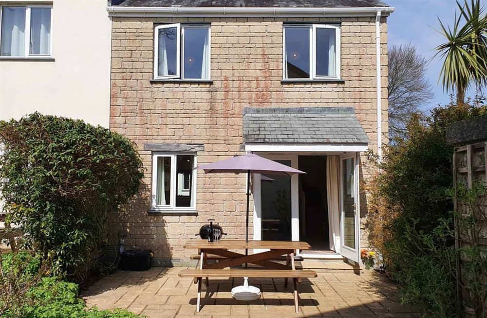 Outdoor area at Chough Cottage in Falmouth, Cornwall