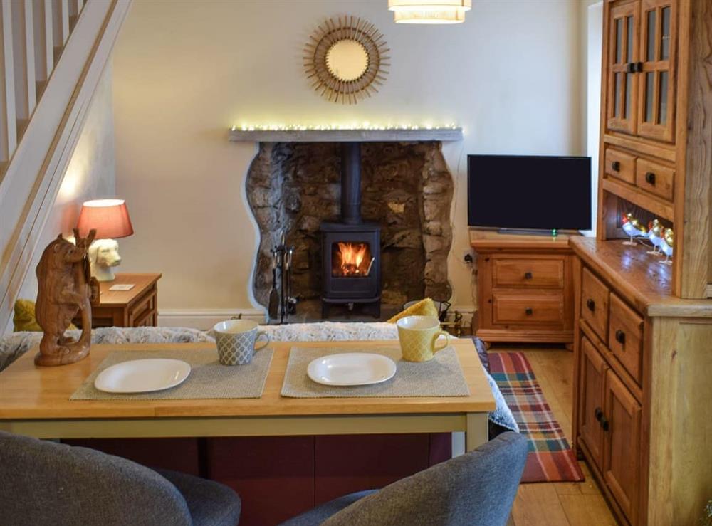 Open plan living space at Christill Cottage in Kendal, Cumbria