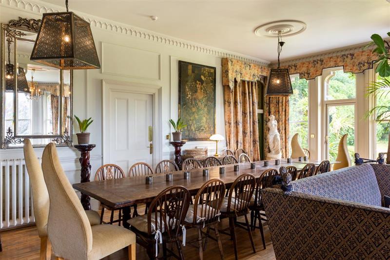 Dining room at Chulmleigh Manor, Chulmleigh, Devon