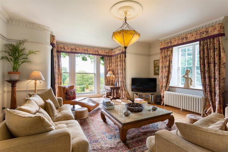 Living room at Chulmleigh Manor, Chulmleigh, Devon