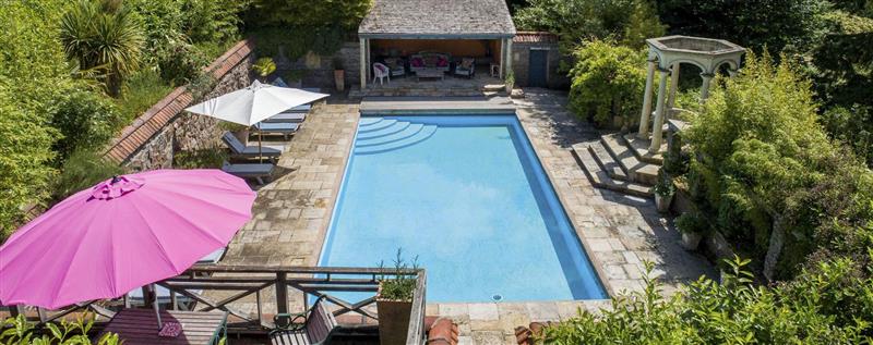 Outdoor swimming pool at Chulmleigh Manor, Chulmleigh, Devon