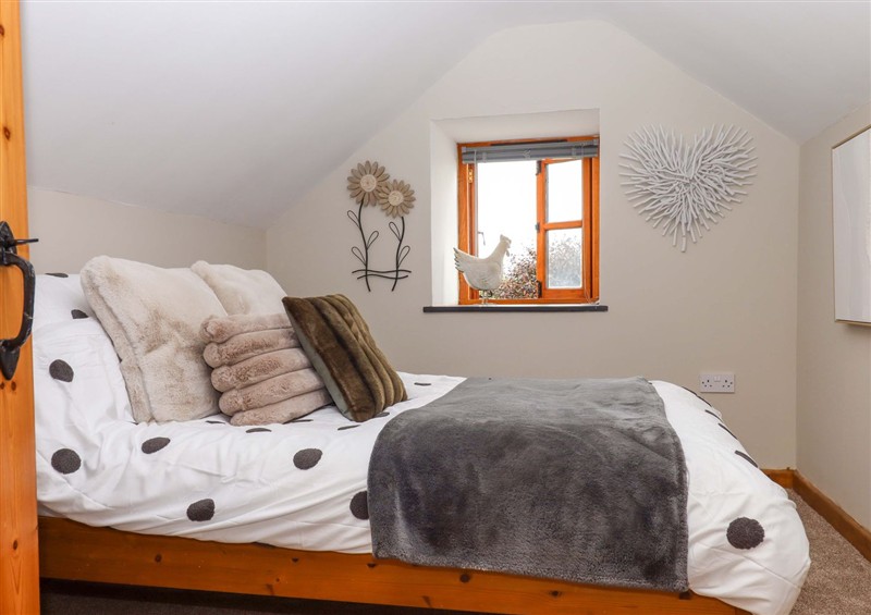 One of the bedrooms at Church Barn, Sutcombe near Bradworthy
