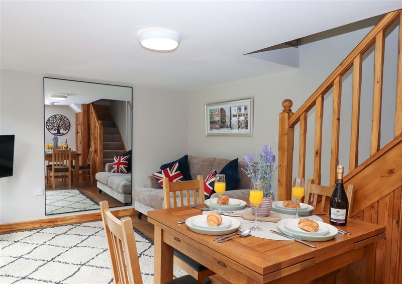The living area at Church Barn, Sutcombe near Bradworthy