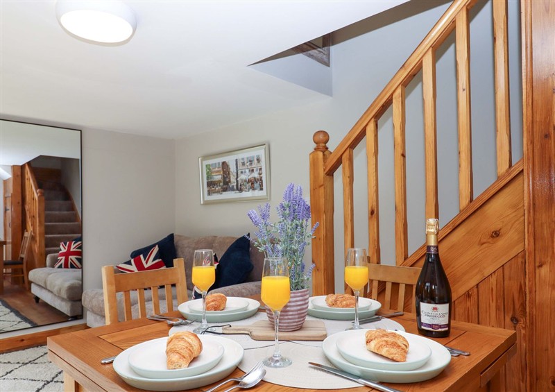 The living room at Church Barn, Sutcombe near Bradworthy