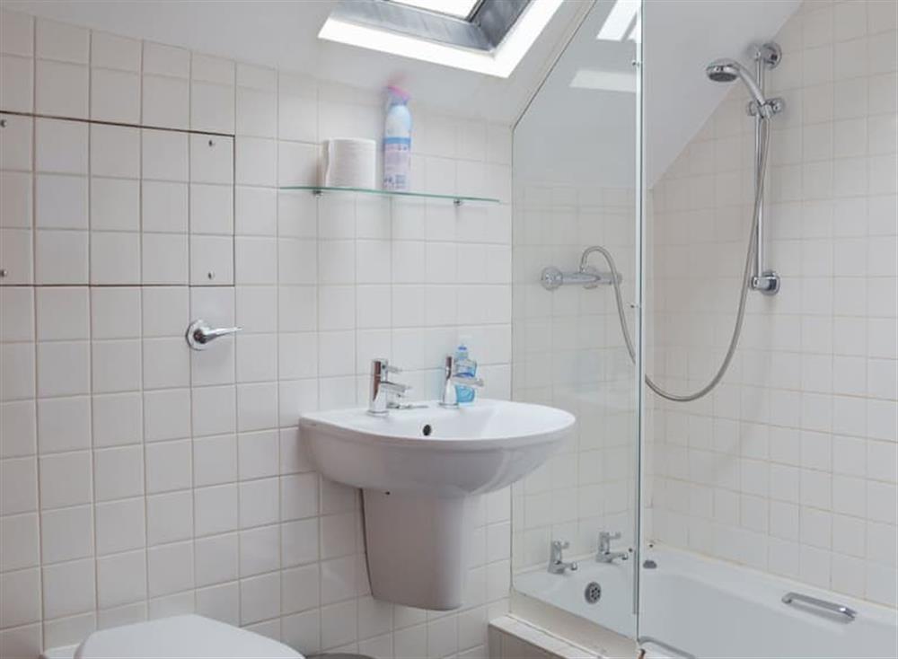Light and airy shower room at Church Cottage in Bakewell, Derbyshire