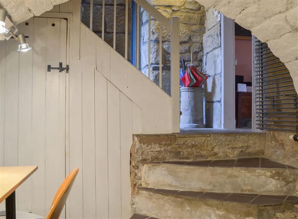 Vaulted study below stairs at Church Cottage in Bakewell, Derbyshire