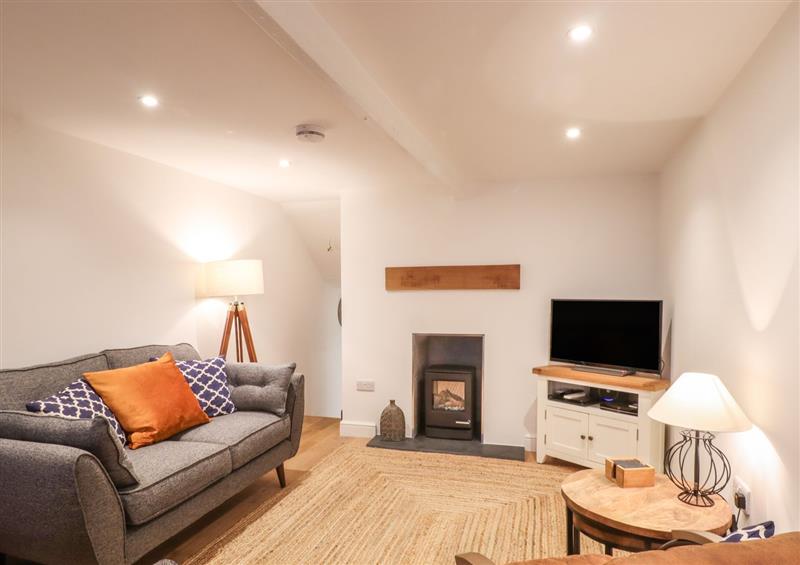 The living area at Church Cottage, Chagford