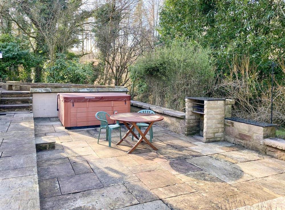 Outdoor area with hot tub (photo 2) at Church Cottage in Darley Bridge, near Matlock, Derbyshire