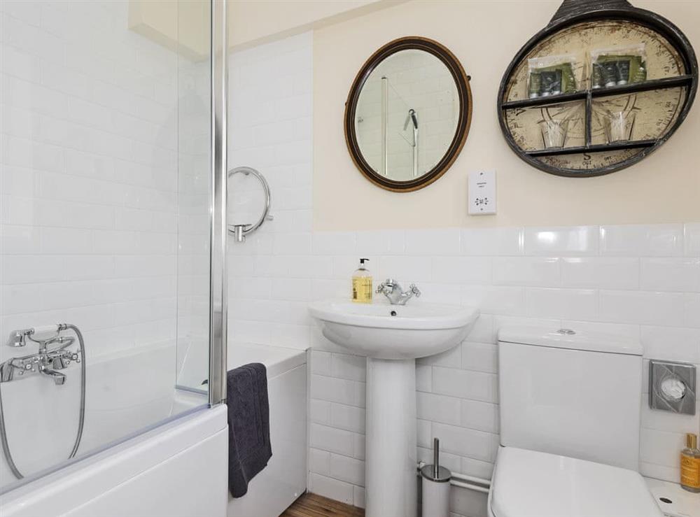Well presented bathroom at Church Cottage in Denford, near Thrapston, Northamptonshire