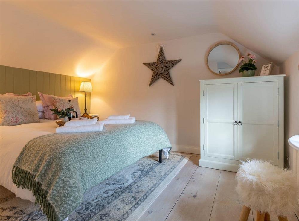 Double bedroom at Church Cottage in Norton Subcourse, near Norwich, Norfolk