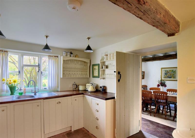 This is the kitchen at Church Cottage, Whitchurch Canonicorum