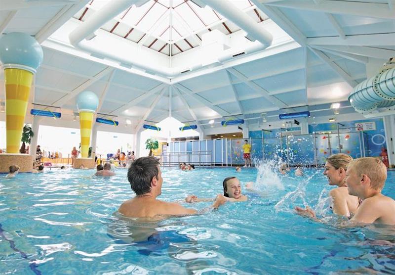 Indoor heated swimming pool at Church Farm in Near Chichester, Sussex