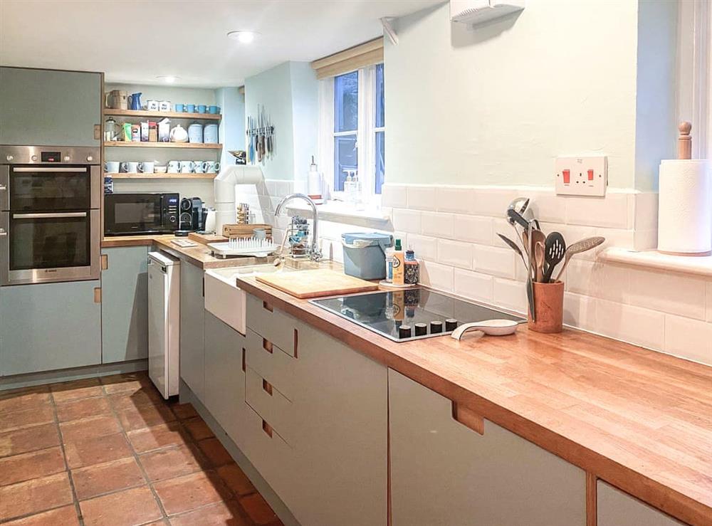 Kitchen area at Church House Cottage in Stour Provost, near Gillingham, Dorset