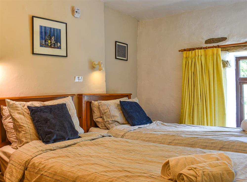 Twin bedroom at Church House in Ulpha, Cumbria