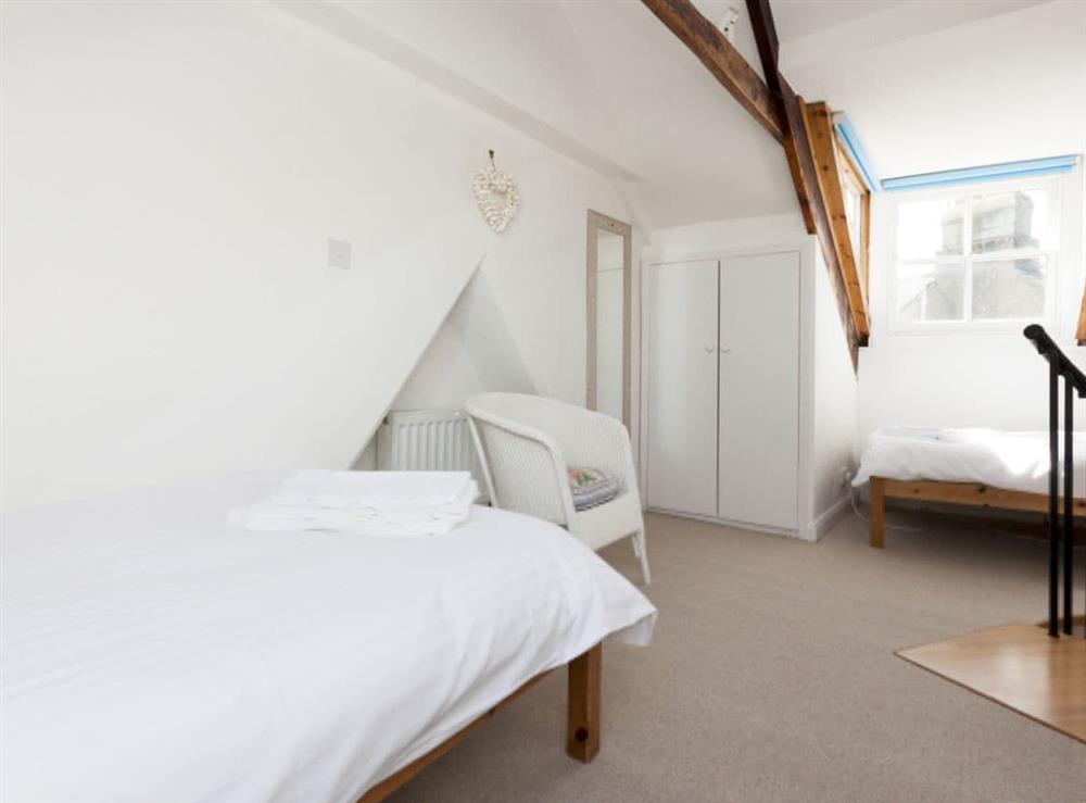 Loft room with twin beds and en-suite (photo 2) at Church Street 17 in Salcombe, Devon