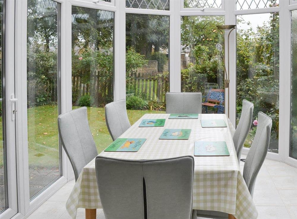Bright and airy conservatory at Church View in Alnwick, Northumberland