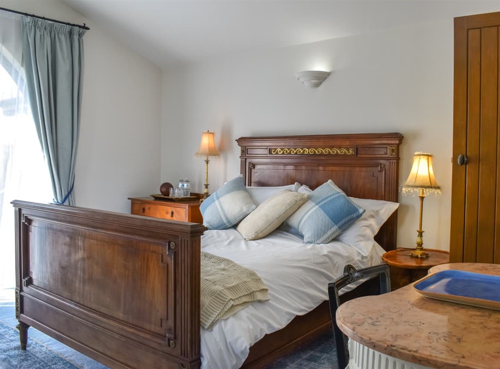 Double bedroom at Church View Apartment in Parkham, near Bideford, Devon