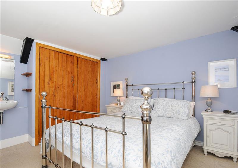 This is a bedroom at Church View Cottage, Lanreath near Pelynt