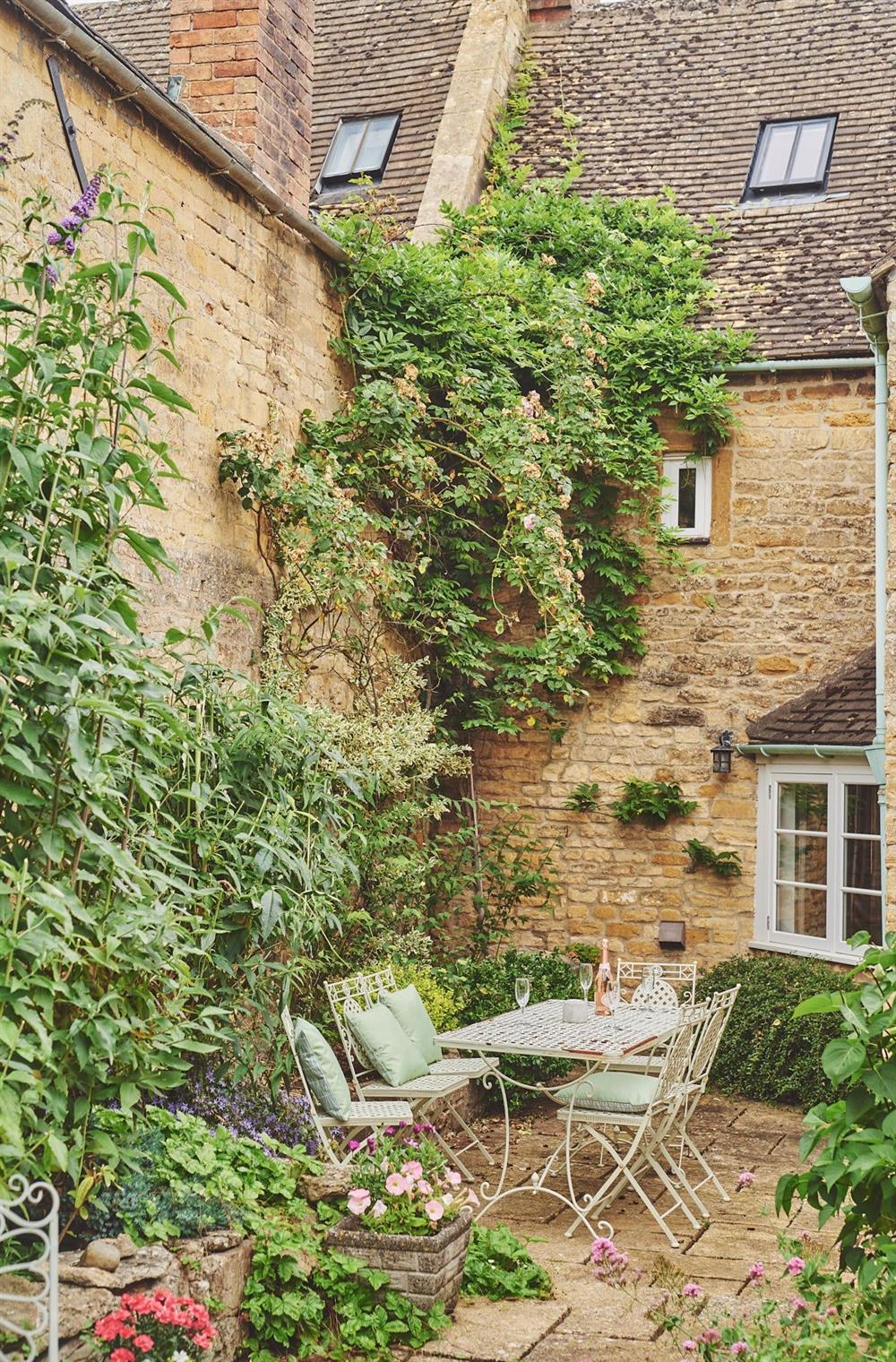 The outdoor dining table