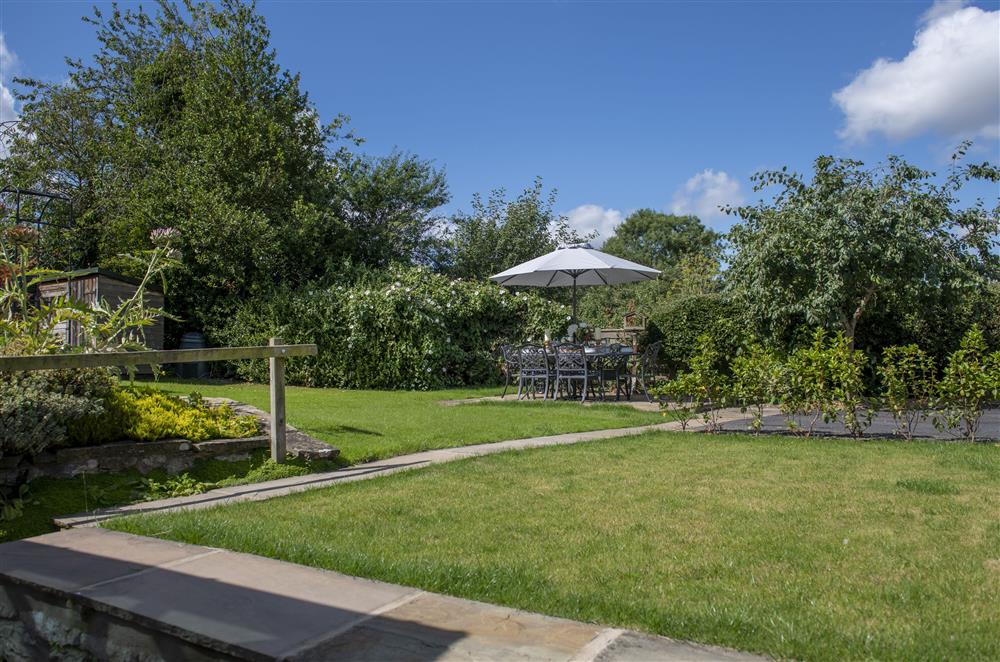 Beautiful garden laid to lawn at Church View, Nunnington