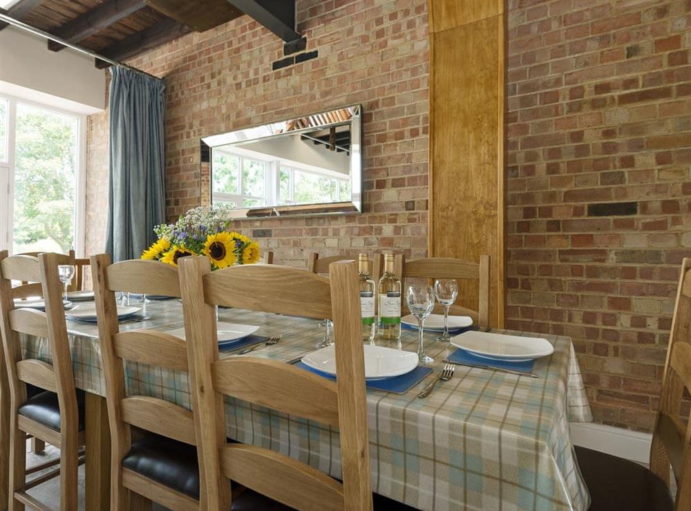 Attractive dining area at Church View in Wainfleet St. Mary, near Skegness, Lincolnshire
