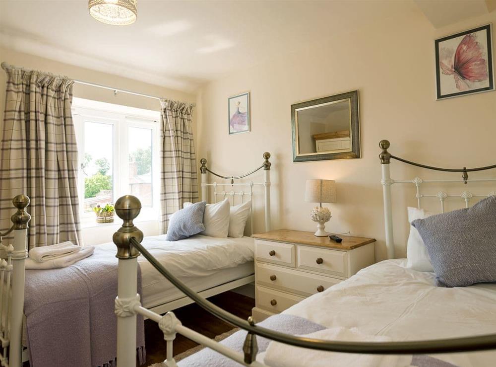 Elegant twin bedroom at Church View in Wainfleet St. Mary, near Skegness, Lincolnshire